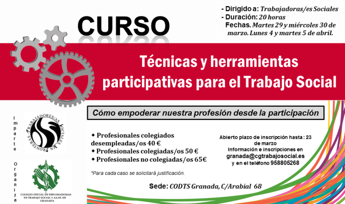 Curso «Técnicas y herramientas participativas para el Trabajo Social»