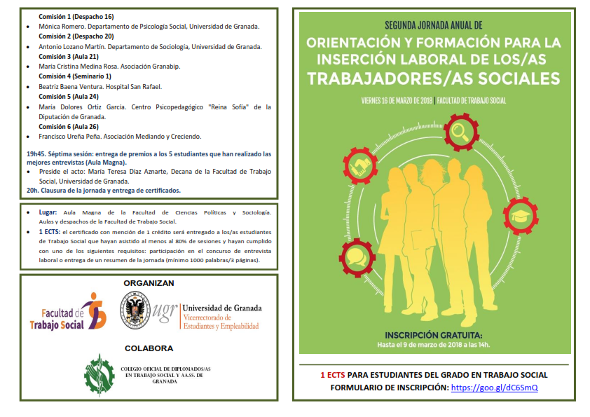 II Jornada de Orientación Profesional para Trabajadores/as Sociales