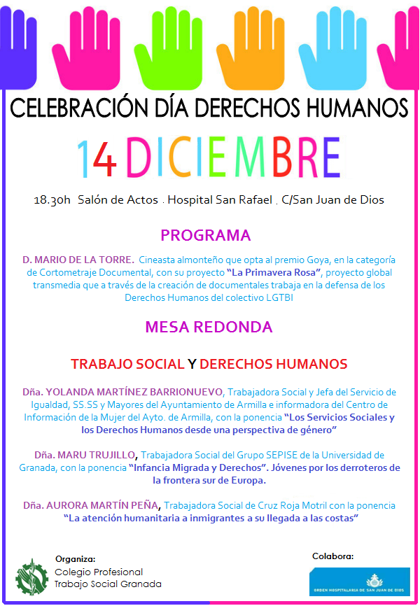 El colegio te invita a celebrar su aniversario coincidiendo con la Conmemoración del Día de los Derechos Humanos