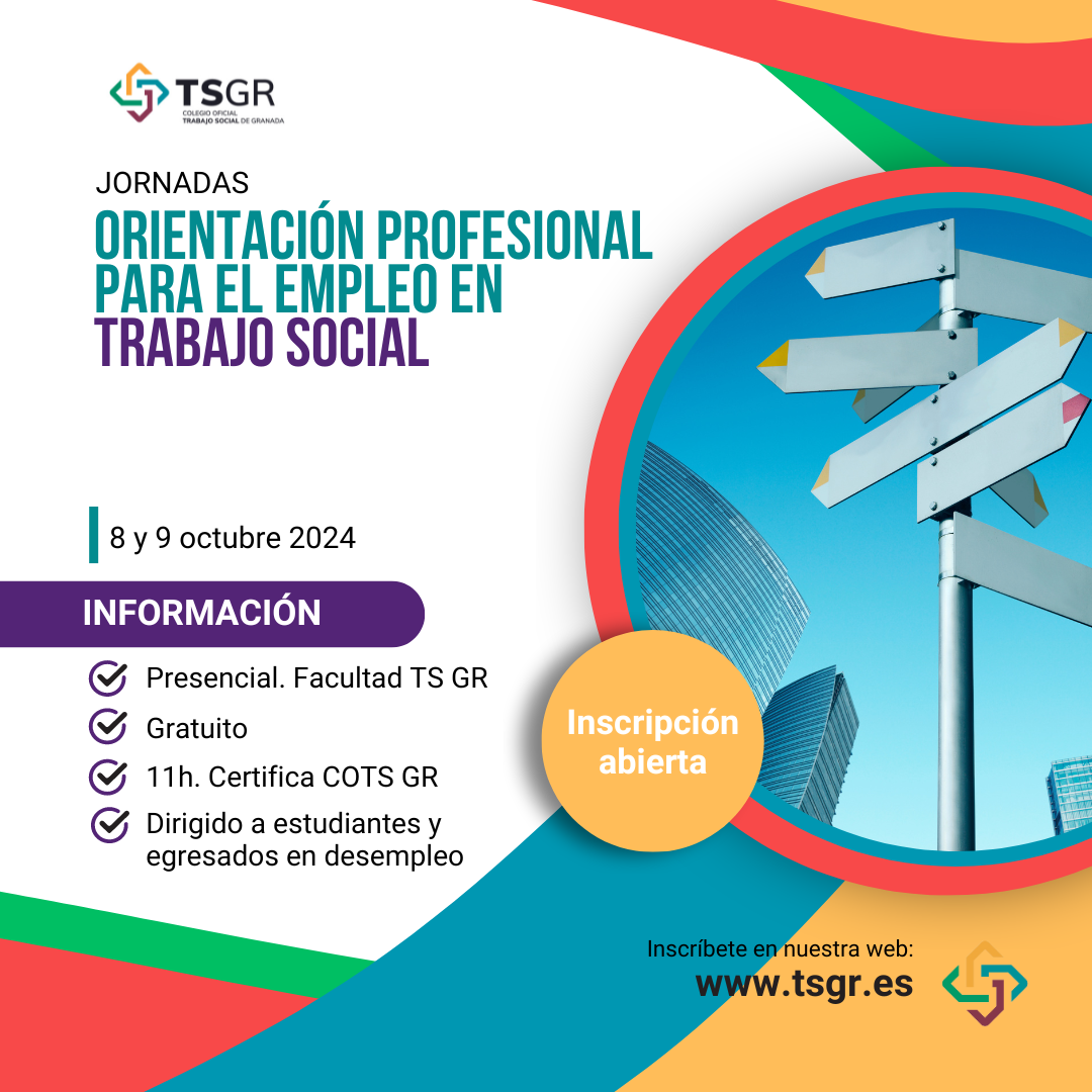 V JORNADAS DE ORIENTACIÓN PROFESIONAL PARA EL EMPLEO EN TRABAJO SOCIAL