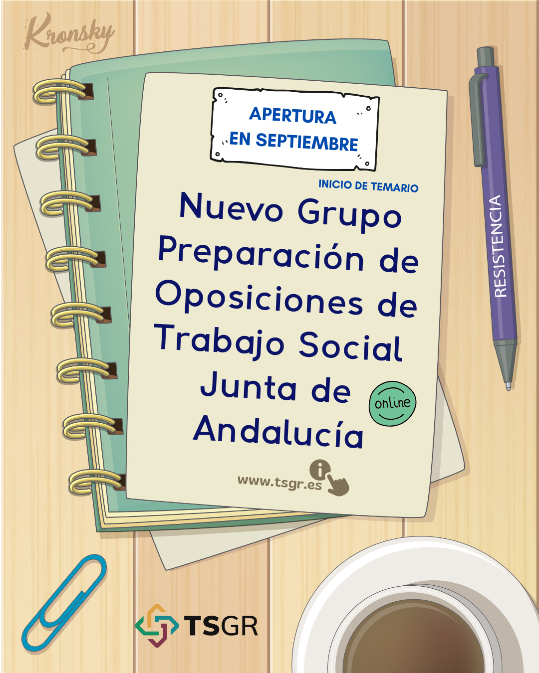 Curso Preparación de Oposiciones de Trabajo Social de la Junta de Andalucía