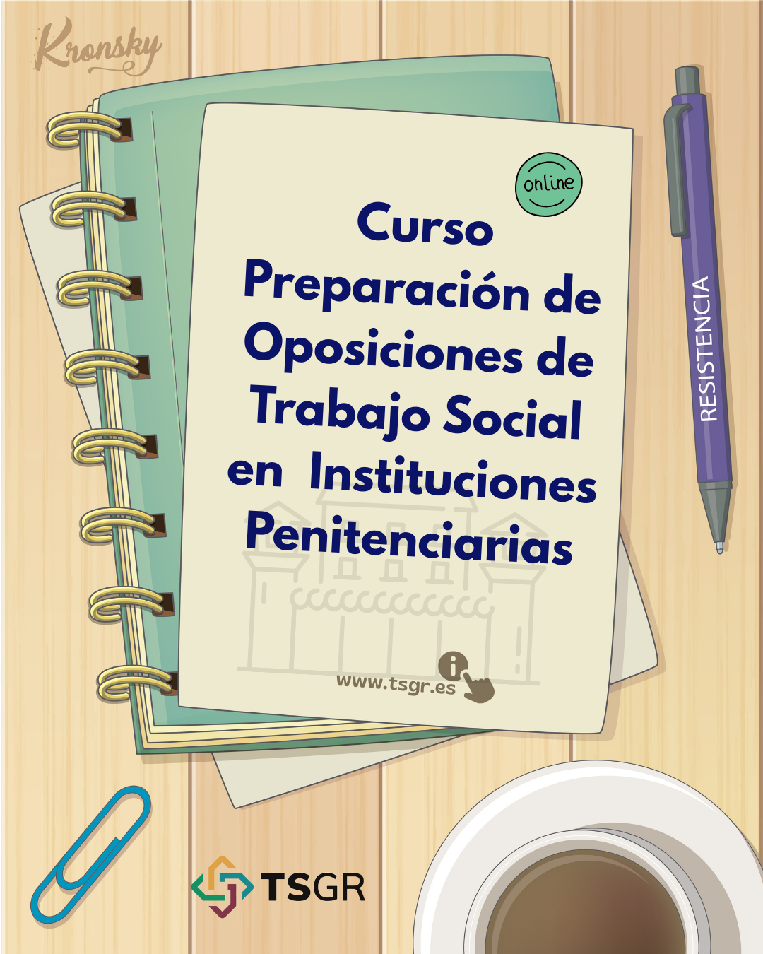 Curso online de Preparación de Oposiciones de Trabajo Social en instituciones penitenciarias
