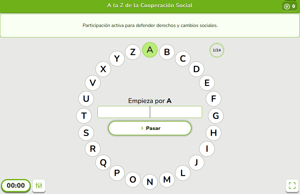 Juega a nuestro Pasapalabra sobre el trabajo social
