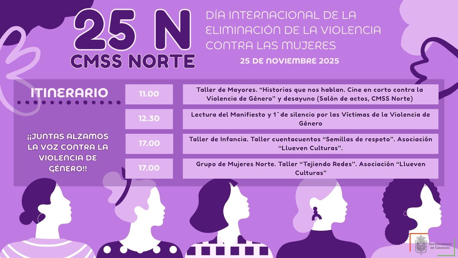 Acompañamos al CMSS Norte en su programación feminista del 25N