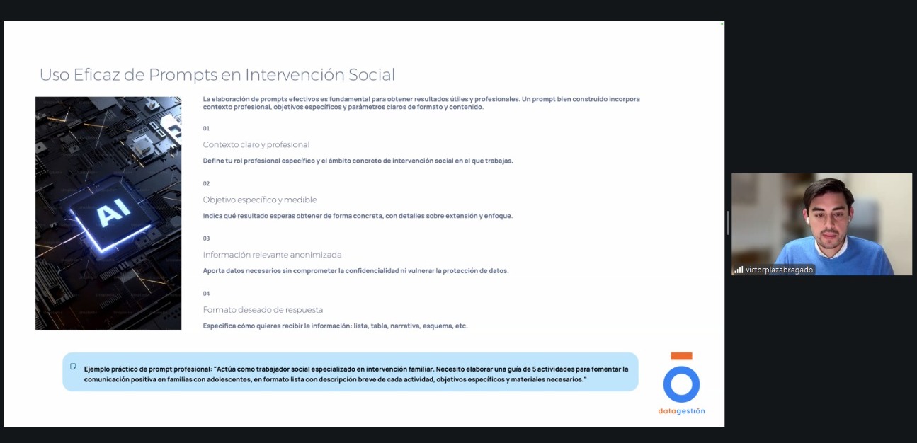 La inteligencia artificial centra la 11ª webinar del curso del Colegio