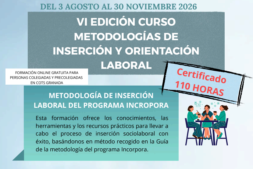 Apúntate a nuestro curso de «Metodologías de inserción y orientación laboral»
