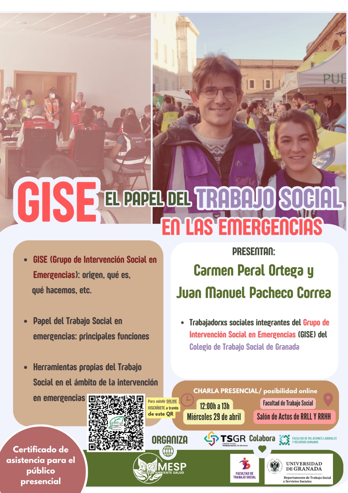 Vente a la charla formativa de nuestro GISE